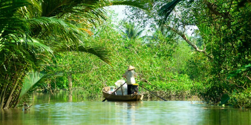 Mekong Flusslandschaft