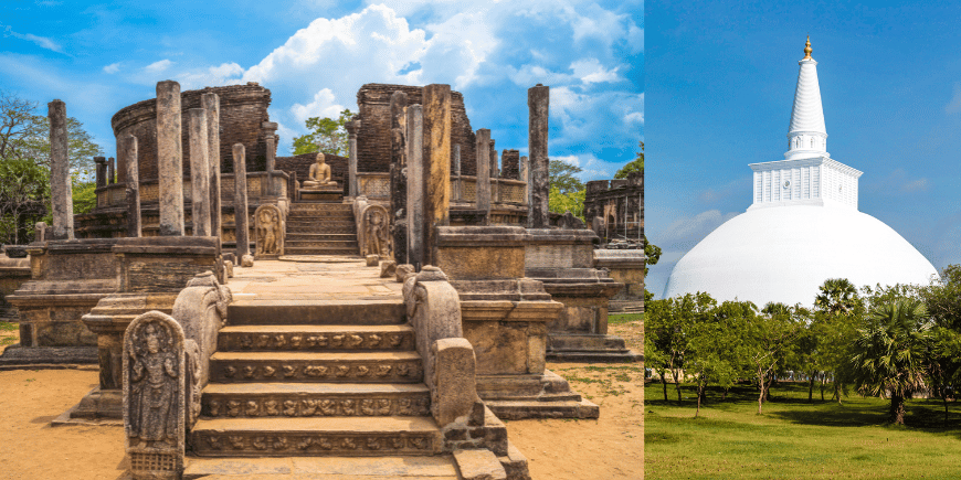 polonnaruwa und anuradhapura sri lanka